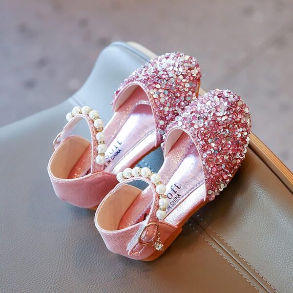 Bling Bowknot Kids Baby Sandals Single Shoes Princess Pearl Girls Crystal Infant Baby Shoes Boys Athletic Shoes - Image 6