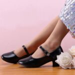 Princess Shoes Girls' Mary Jane Shoes - High Heel Girls Party Shoes - Wedding Party Girls Communion Shoes Ides Flower Girl Shoes - Versatile Flat Shoes - Image 6