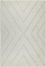 the carpet Bahar Shaggy Elegant Designer Living Room Rug, Soft & Easy-Care High Pile Living Room Rug in Cream Diamond 80 x 150 cm - Image 2