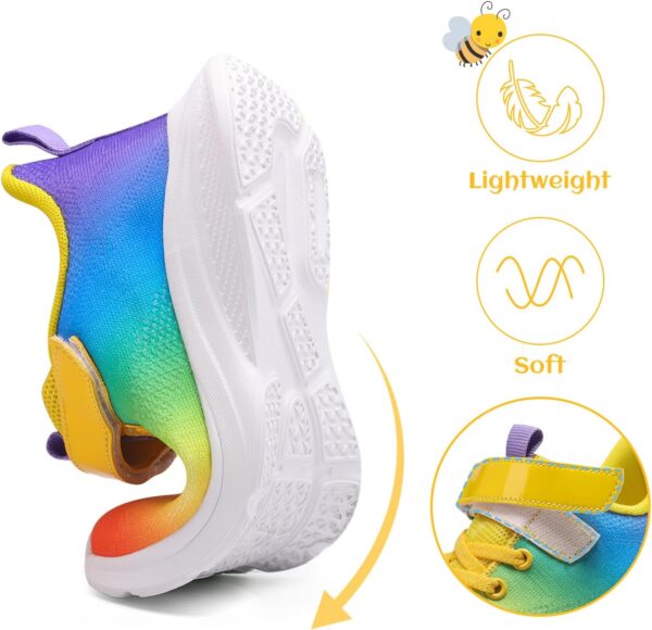 DRECAGE Boys Girls Trainers Kids Shoes Toddler Tennis Running Shoes Breathable Lightweight Fashion Child Sneakers for Little/Big Kid - Image 5