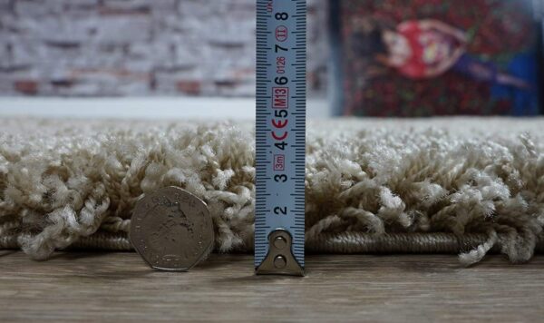 Abaseen Small Large Shaggy Rug Modern Rugs Living Room Extra Large Small Medium Rectangular Size Soft Touch Thick Pile Living Room Area Rugs Non Shedding (Light Beige, 80x150 cm) - Image 2