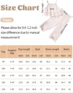 SEAUR Toddler Girls Summer Outfits Party Clothes Girls 2 Pcs Outfits Sleeveless Vacation Outfits Girls Ruffled Top 1-8 Years - Image 6