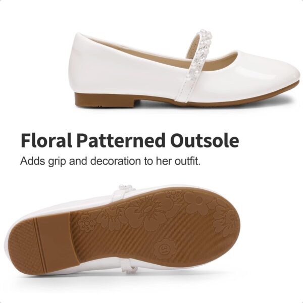 DREAM PAIRS Girls Flower Girl Dress Shoes Sparkling and Comfortable Flat Shoes for Girls to Slip On Wedding Party - Image 4