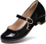 DREAM PAIRS Girls Mary Jane Low Heel Princess Flower Wedding Party Pump Dress Shoes