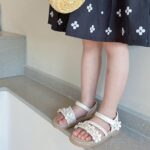 Girls Sandals Toddler Little Girls Sandals with Pearls Flower Summer Breathable Leather Shoes - Image 7