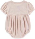 Ecojoy Baby Girl Vest 3PCs Grow Long/Short Sleeve Summer Fall Bodysuit with 3 Headbands/Hats - Image 2