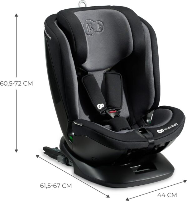Kinderkraft XPEDITION2 I-Size Child Car Seat with 360 Degree Rotation, Isofix, Base Station, Special Safety Systems, Easy to Clean, from Birth Group 0/1/2/3 0-36 kg, Black - Image 12
