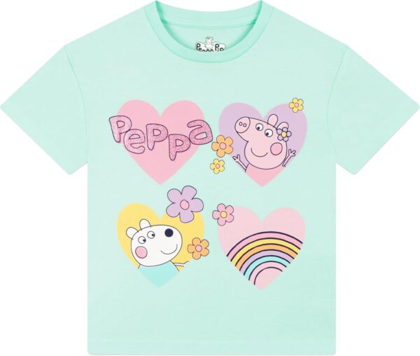 Peppa Pig Tshirt And Girls Shorts | Girls T Shirt And Shorts Set | Cotton Kids Clothes | Ages 18 Months To 8 Years - Image 8