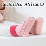 FEOYA Baby Slippers Socks 3 Pairs Anti Slip Infant Baby Floor Sock Slippers Newborn Boys Girls Breathable First Walking Shoes Winter Thermal Step Socks Christmas Baby Gift - Image 4