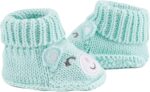LACOFIA 2 Pairs Newborn Knitted Booties Soft Baby Boys Girls Bootees 0-3 Months - Image 5