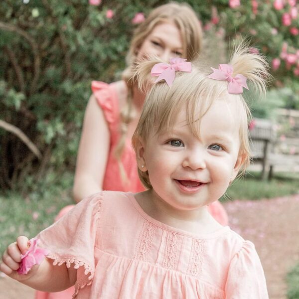 60Pieces Baby Girls Clips 2" Mini Hair Bow Grosgrain Ribbon Hair Bows with Fully Ribbon Lined Alligator Clips for Baby Girls Infant Toddlers Kids 30 Colors in Pairs - Image 5