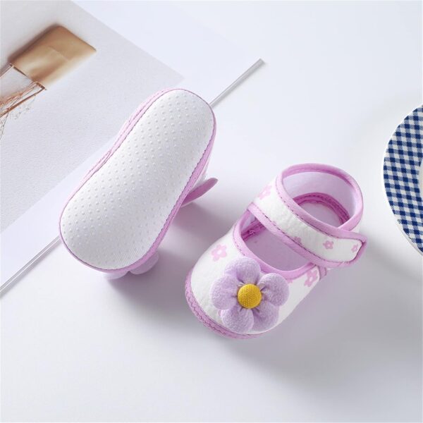 Infant Baby Sandal Sneaker Baby Boy Girl Summer Shoes with Flower Outdoor Indoor First Walker Toddler Girls Soft Sole Crib Dress Shoes - Image 7