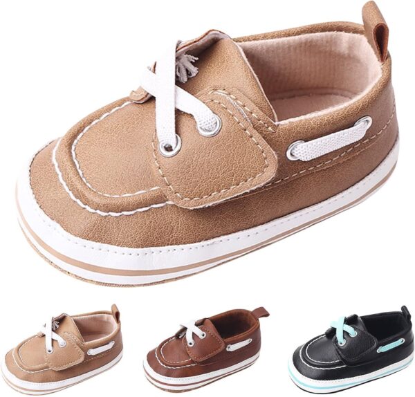 Newborn Baby Boys Girls First Walker Crib Shoes Soft Sole Infant Sneaker Toddler Oxford Dress Moccasins Pre-Walker Shoes-Clearance - Image 2