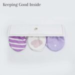 JEB TIFL Baby Booties - Pack of 3 - Soft & Adjustable, 100% Cotton Machine Washable, Essentials for Newborns - Image 7