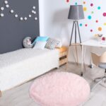 lekeplus Rugs Round Soft Shaggy on-shedding Non-slip Modern Indoor Outdoor Fluffy Rugs, For Living Room, Bedroom, Children's Room Round Carpet (Pink, 180x180cm) - Image 5