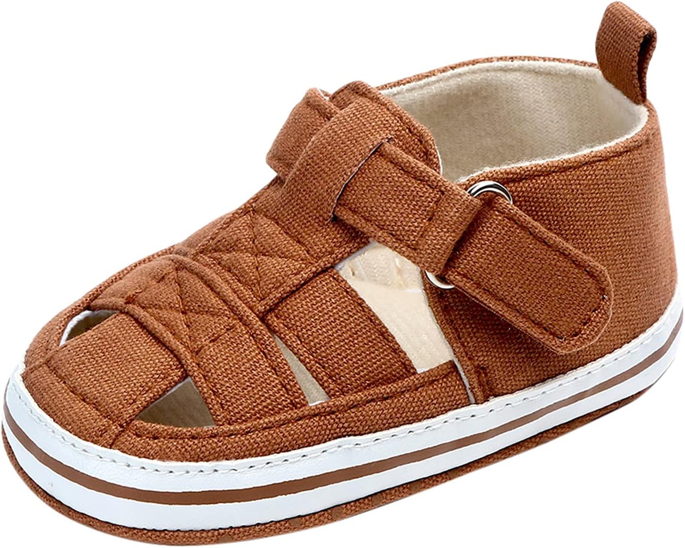 71L0iFSm5LS._AC_SL1500_.jpg Soft Sandals Prewalker Pierced Shoes Fashion Baby Summer -Slip Baby Shoes Toddler Loafers - Image 1