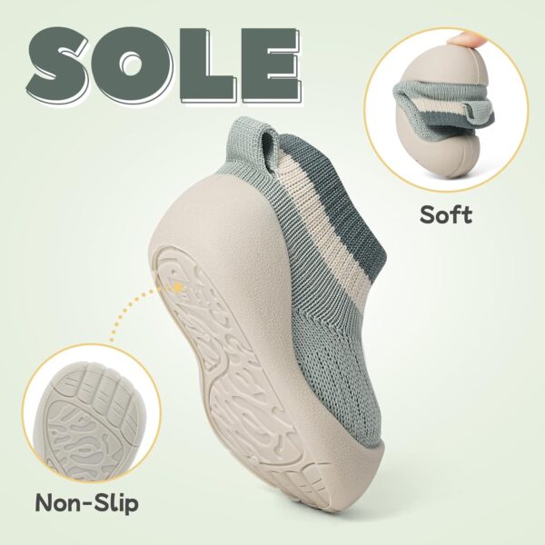 MK MATT KEELY Baby Boy Girl Shoes Toddlers Barefoot Trainers Baby Walking Sock Shoes with Anti Slip Rubber Sole - Image 4