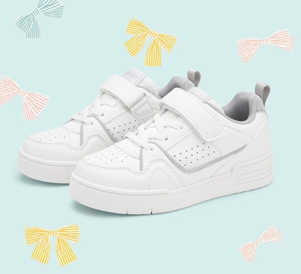 Lucky Step Kid's Slip On Sneaker Comfort Casual Running Tennis School Low Top Sneaker Strap Athletic Walking Shoes for Children/Boys/Girls - Image 7