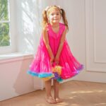 LACOFIA Girls Tutu Dress Toddler Layered Fluffy Summer Dresses Casual Party Tulle Sundress for Kids 2-8 Years - Image 2