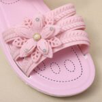 Girls Kids 𝗣ink Rubber Sandals Soft Flat Flower Summer Shoes Strap Non Slip Shower Water Sandals Childrens Fashion - Image 7