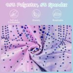 Gymnastics Leotards for Girls, Long Sleeve Kids Gymnastics Athletic Outfit with Shorts and Headband, Gradient Color Sparkling Ballet Dancing Unitards Gymnastics Outfit for Kids 5-8 Years - Image 4