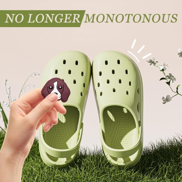 UYGTHI 21PCS Shoe Charms for Kids Teens Boys Girls Men Women - Cute Animal Shoe Decorations, Dog-Themed PVC Shoe Accessories for Sandals, Perfect Party Favors, Birthday Gifts, Holiday Decorations - Image 5