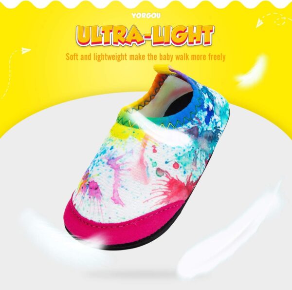 Baby Boys Girls Water Shoes Toddler Beach Shoes Barefoot Aqua Socks Non-Slip for Pool Beach - Image 4