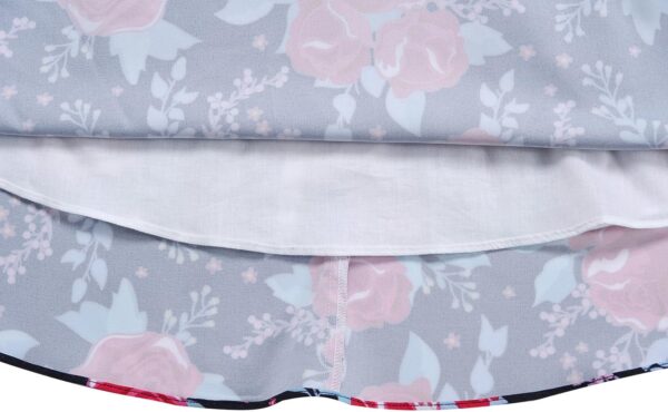 BONNY BILLY Girls Classy Vintage Floral Swing Kids Party Dress with Belt - Image 7