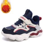 Kids Warm Slip On Athletic Sneakers, Comfortable Running Shoes for Boys Girls, Stylish Active Supportive Footwear Boys Shoes Kids Running Lightweight Breathable Sport Sneakers for Boys Girls - Image 2