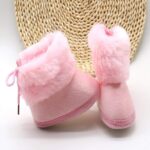 SHOBDW Girls Shoes, Baby Boys Cute Snow Soft Crib Knitting Toddler Thick Winter Warm Boots - Image 2