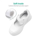 DREAM PAIRS Kids Girls Mary Jane Sneakers Strap Toddler Little Girls School Shoes Soft Walking Party Flat Shoes - Image 3