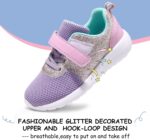 Girls Trainers Kids Athletic Shoes Toddlers Glitter Casual Lightweight Sneakers Sports Shoes Breathable Tennis Road Trail Running Shoes - Image 2