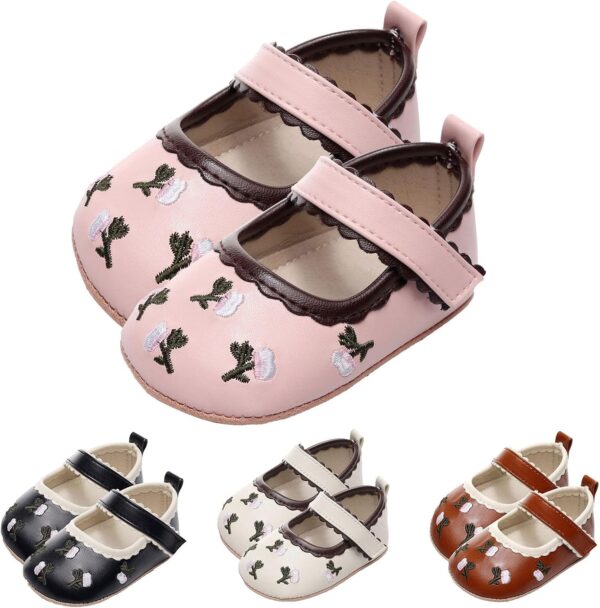 Rubber Toddler Shoes Toddler Kids Baby Girls Cute Canvas First Walk Casual Shoes Slide Sandals Size 3 - Image 2