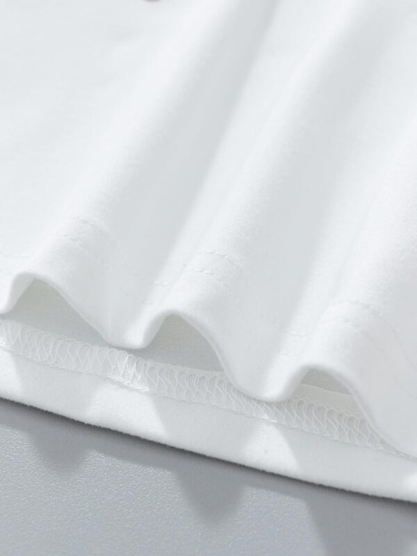 Toddler Girls Summer Short Outfits Clothes Set Kids Cute Unicorn Bunny Rainbow Animal Print Short Sleeve Cotton T-Shirt Tops and Shorts 2 Piece Crewneck Clothing Set Age 1-7 Years Old - Image 5