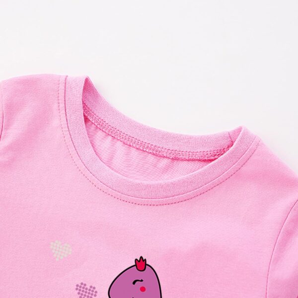 CEWW Girls Kids Long Sleeve T-Shirt Toddler Tops 100% Cotton Cat Dinosaur Unicorn Flamingo Butterfly Crewneck Tee Shirts Clothes Age 1-7 Years Old - Image 4