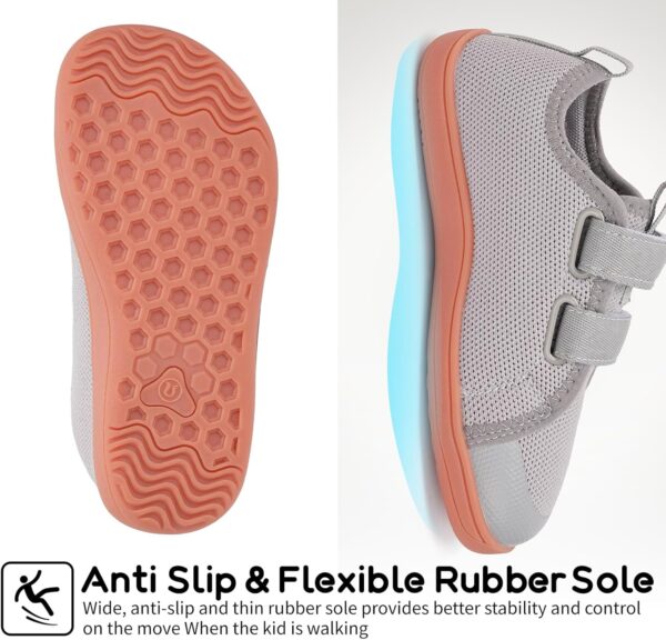 Kids Wide Barefoot Shoes Boys Girls Minimalist School Walking Shoes Trail Running Shoes Walking Sneaker - Image 4