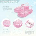 CENCIRILY Toddler Girls Jelly Sandals Soft Rubber Sole Closed Toe Glitter Sparkle Summer Beach Holiday Princess Dress Up Shoes - Image 3
