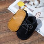 Sonsage Baby Girls Boys Boot Newborn Infant Unisex Velvet Soft Anti-Skid Rubber Sole Shoes Toddler Fleece Cozy Boots Winter Warm Prewalker Crib Shoes 3-6 month - Image 7