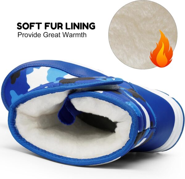 Harvest Land Kid Snow Boots Boys Winter Warm Comfortble Walking Boot Shoes - Image 2