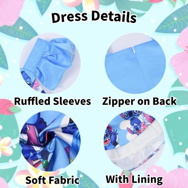 kmrfire Girls Graphic Princess Dress Kid Girl Casual Summer Dresses for 5-12Y - Image 3