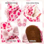 Morbido Newborn Baby Girls Boys Fleece Boots, Pink (2-Pink), 0-6 Months Infant - Image 4