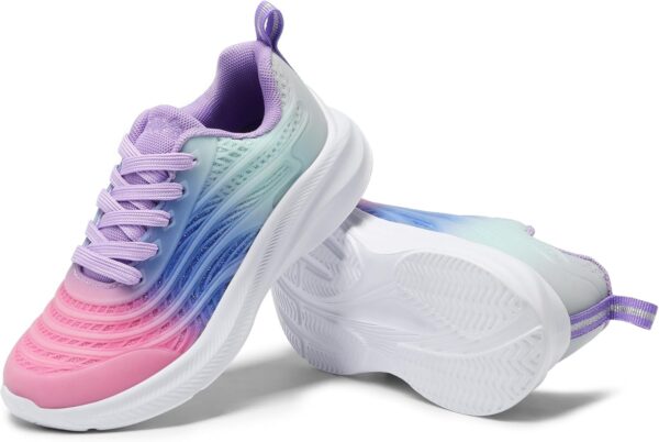 DREAM PAIRS Trainers for Boys Girls Lace-up Athletic Sneakers Durable Kids Running Shoes - Image 7