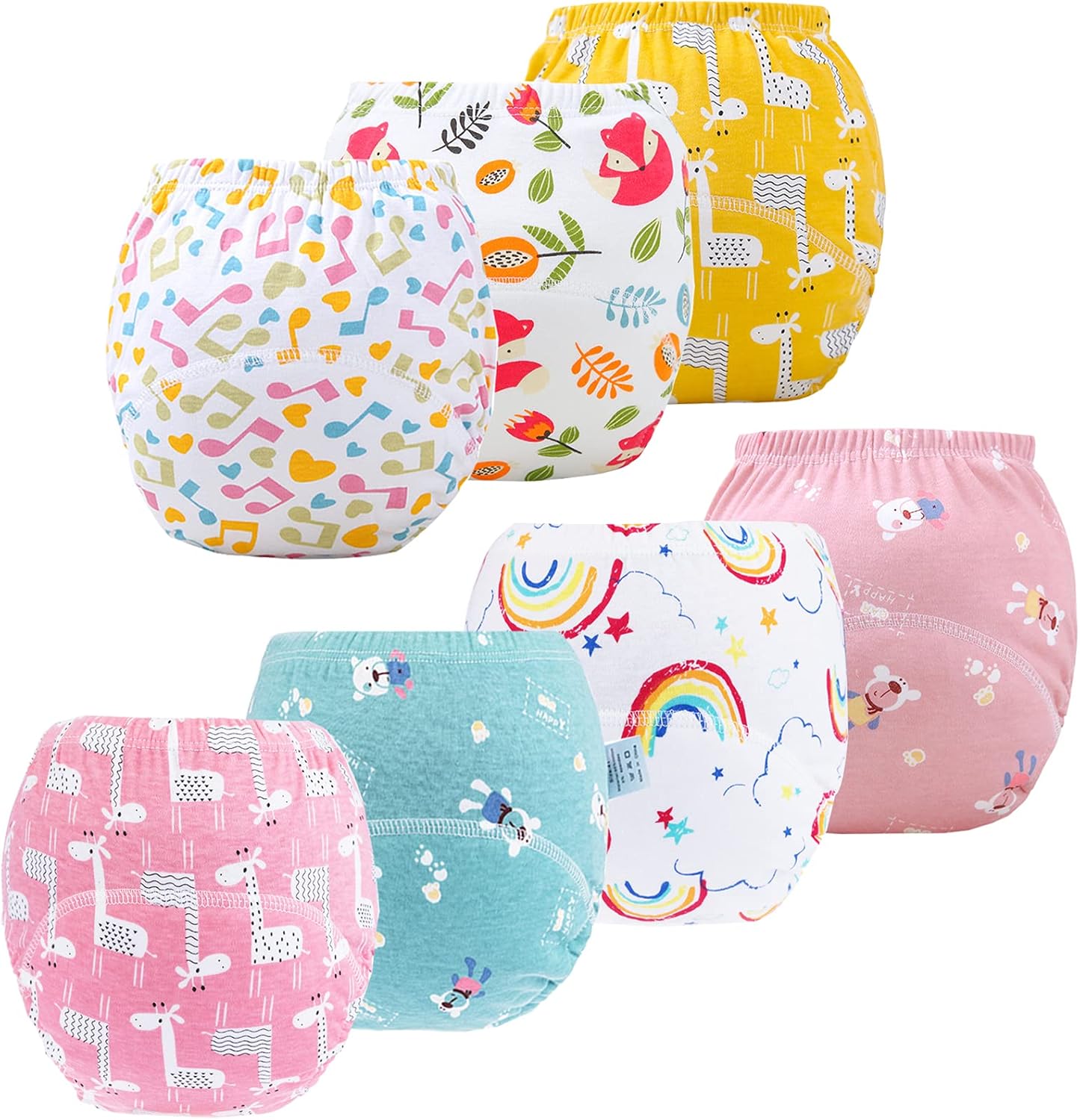 71Ogau3-6kS._AC_SL1500_.jpg 7&10 Pack Potty Training Pants for Boys Girls, Learning Designs Training Underwear Pants 2-5T - Image 1