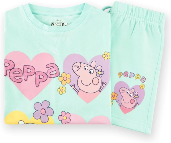Peppa Pig Tshirt And Girls Shorts | Girls T Shirt And Shorts Set | Cotton Kids Clothes | Ages 18 Months To 8 Years - Image 9
