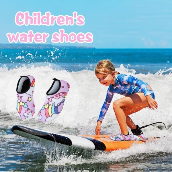 AOOSU Kids Water Shoes, Kids Swim Shoes Lightweight Toddlers Baby Aqua Socks - Image 7