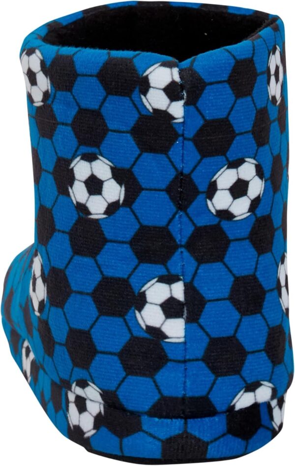 Kids Football Slipper Boots Boys Girls Fleece Lined Slippers House Shoe Booties - Image 9