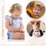 60Pieces Baby Girls Clips 2" Mini Hair Bow Grosgrain Ribbon Hair Bows with Fully Ribbon Lined Alligator Clips for Baby Girls Infant Toddlers Kids 30 Colors in Pairs - Image 3