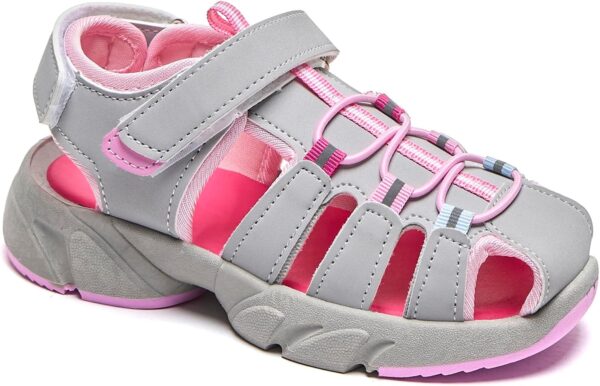 Daclay Girl's Sandals Soft Sole White Princess Comfortable Boys Kids Sandals - Image 5