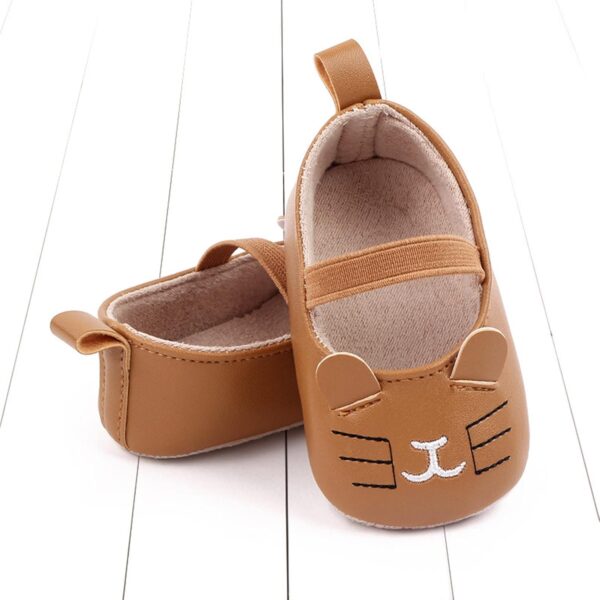 Spring and Summer Children Baby Toddler Shoes Boys and Girls Casual Shoes Flat Soles Light and Comfortable Solid Color Cartoon Cat Shape Extra Wide Boy Shoes - Image 5