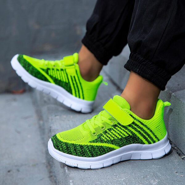 Girls Boys School Shoes - Girl's Cute Sneaker Toddler Little Kids Shoes Kids Athletic Shoes School Pe Gym Sneakers Soft Dance Plimsolls Walking Shoes Little Kid/Big Kid - Image 4